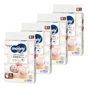 【毎月定期便】ムーニーナチュラル Sサイズ 58枚×4袋全2回【4069387】