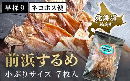 【ネコポス】北海道福島町 早採り 無添加 前浜するめ 小ぶりサイズ ７枚入り お試しセット ふるさと納税 人気 おすすめ ランキング するめ スルメ いか イカ するめいか スルメイカ 前浜 干物 小ぶり 健康 おつまみ 晩酌 贈答 贈り物 ギフト プレゼント 北海道 福島町 送料無料 FKK001