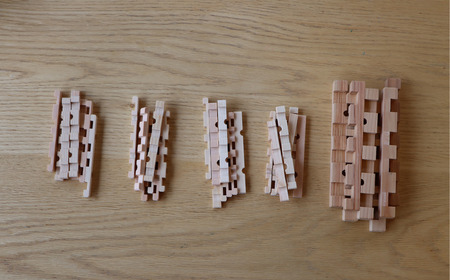 木製　ヒノキ　組み立て　コースター3個＆鍋敷きセット