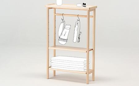 旭川家具 コサイン バスラック ウォルナット_02966