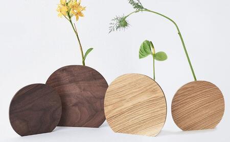 Palette vase - large ash/SASAKI【旭川クラフト(木製品/一輪挿し)】パレットベース / ササキ工芸_03250