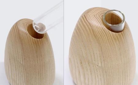 Mango vase - regular ash/SASAKI【旭川クラフト(木製品/一輪挿し)】マンゴーベース / ササキ工芸_03256