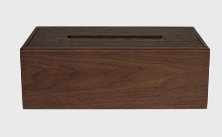 天然木使用 木製 ティッシュボックス(ウォルナット) フタ付_01727
