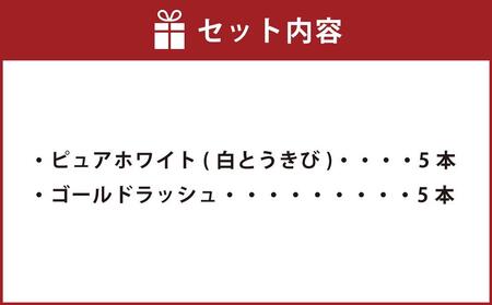 【先行予約】人気のとうもろこしコラボセット!　ピュアホワイト5本×ゴールドラッシュ5本（2025年8月下旬より発送予定）【 白いとうもろこし 人気 北海道産 糖度 生 野菜 スイートコーン 産地直送 バーベキュー BBQ コーン 旬 お取り寄せ 旭川市 北海道 送料無料 】_03648