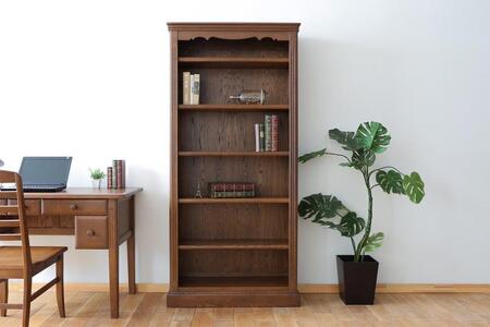 旭川家具 山室家具製作所 エスポアール No.115 オープン書棚 【 国産 無垢 インテリア 木製 シックチェスト タンス 収納 本棚 ブックシェルフ ダイニング 書斎 北海道 】 _03414