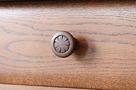 旭川家具 山室家具製作所 エスポアール No.420 リビングキャビネット 【 国産 無垢 インテリア 木製 シック収納 キャビネット リビングボード チェスト 北海道 】 _03424