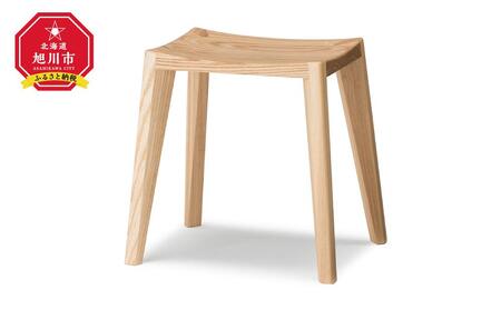 旭川家具 WOWの【WEDGE STOOL（スツール）】　エゾアッシュ_03204