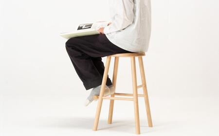 旭川家具 WOWの【log(スツール)】カラー:グリーン_03210