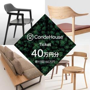 旭川家具 カンディハウス 返礼品自由選定型 40万円分 チケット ｜ 家具 _03929