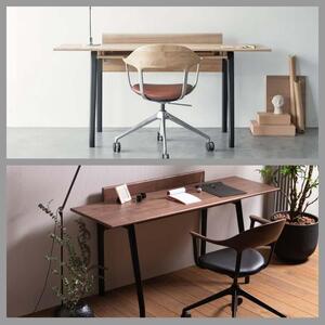 旭川家具 カンディハウス FOURデスク 160 北海道タモMBR /北海道カバBL)_03916