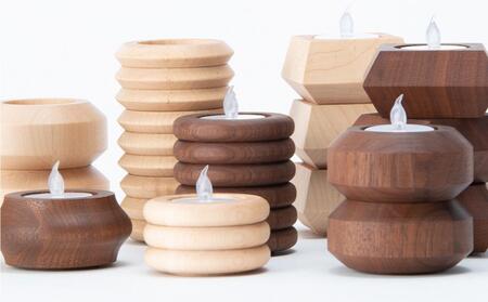 旭川家具 コサイン キャンドルホルダーPOT ウォルナット_03520