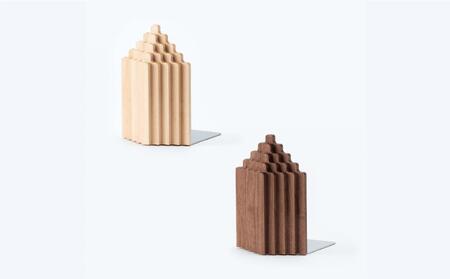 旭川家具 コサイン ブックエンドTORIDE(A) ウォルナット_03530