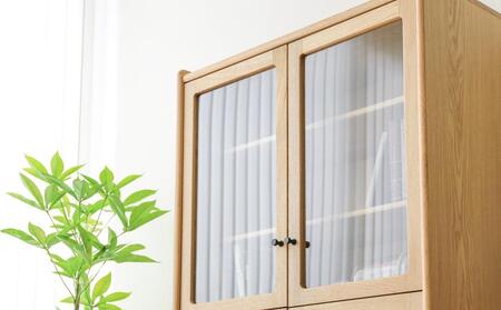 旭川家具 MUKU工房オリジナル ジャム キャビネット 扉 北海道ナラ 【 国産 無垢 インテリア 木製 収納 ナチュラル キャビネット サイドボード リビング ダイニング 北海道 】 _04572