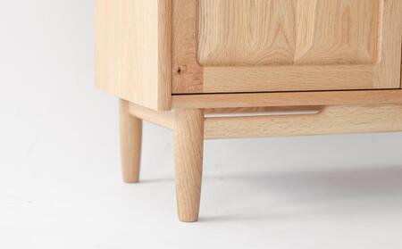 旭川家具 MUKU工房オリジナル ジャム キャビネット 扉 北海道ナラ 【 国産 無垢 インテリア 木製 収納 ナチュラル キャビネット サイドボード リビング ダイニング 北海道 】 _04572