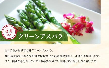 ◆2026年発送先行予約◆【定期便／全2回】旬の極味！『市場厳選』アスパラ・赤肉メロンセット | 定期便 北海道_04843