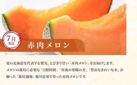 ◆2026年発送先行予約◆【定期便／全2回】旬の極味！『市場厳選』アスパラ・赤肉メロンセット | 定期便 北海道_04843