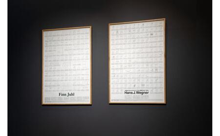 【旭川家具】オリジナルフレーム×織田コレクション図録ポスター B1(Hans J. Wegner)_03432