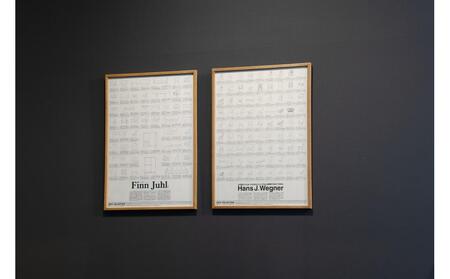 【旭川家具】オリジナルフレーム×織田コレクション図録ポスター B2(Hans J. Wegner1)_03435