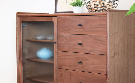 旭川家具 MUKU工房オリジナル ジャム サイドボード 100 ウォールナット_04895