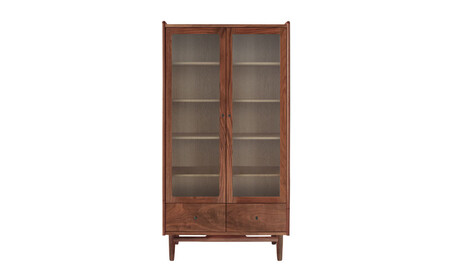 旭川家具 MUKU工房オリジナル ジャム キャビネット 引出し ウォールナット_04898