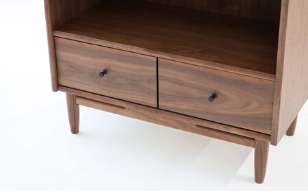 旭川家具 MUKU工房オリジナル ジャム オープンキャビネット ウォールナット_04900