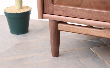 旭川家具 MUKU工房オリジナル ジャム カップボード 120 ウォールナット_04905