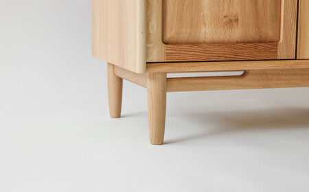 旭川家具 MUKU工房オリジナル ジャム カップボード 120 北海道ナラ_04906