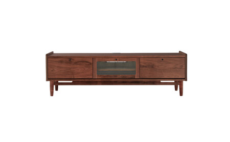 旭川家具 MUKU工房オリジナル ジャム テレビ台 ロー 150 ウォールナット_04909