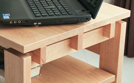 旭川家具 MUKU工房オリジナル ノキ サイドテーブル 北海道ナラ_04910