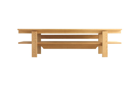 旭川家具 MUKU工房オリジナル ノキ TVボード 北海道ナラ_04912