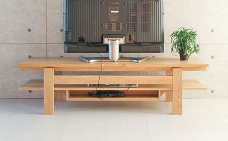 旭川家具 MUKU工房オリジナル ノキ TVボード 北海道ナラ_04912