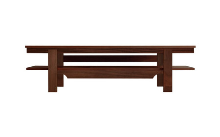 旭川家具 MUKU工房オリジナル ノキ TVボード ウォールナット_04913