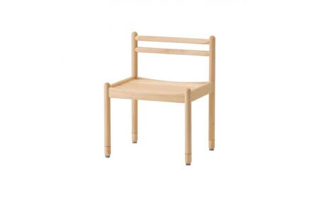 旭川家具　コサイン　coittiチェア(延長脚50) 【 旭川家具 北海道 旭川市 木製 家具 高さ調節OK 子どもから大人まで 学習椅子 作業椅子 背もたれ付きシンプル ナチュラル 手作り 北欧 おしゃれ 天然木 無垢 】_01142