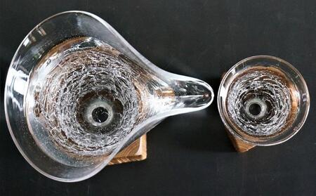 木Glass（きぐらす）　酒器セット（片口とぐい呑み）ヒビ | グラス_00596