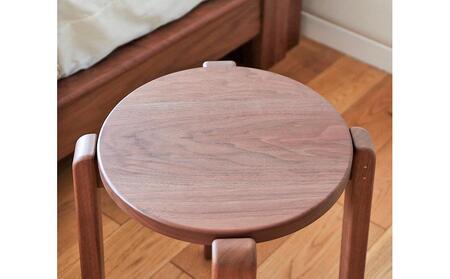 旭川家具　山室家具製作所　ALTO(アルト)　No.1　丸スツールウォールナット ｜ 家具 _00526