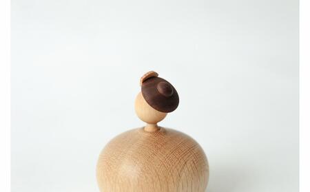 旭川クラフト K-WOOD(ケイ ウッド) ひな人形 まるびな 【 国産 無垢 インテリア 木製 ナチュラル 雛人形 コンパクト 節句 ひな祭り お雛様 プレゼント 北海道 】_00781