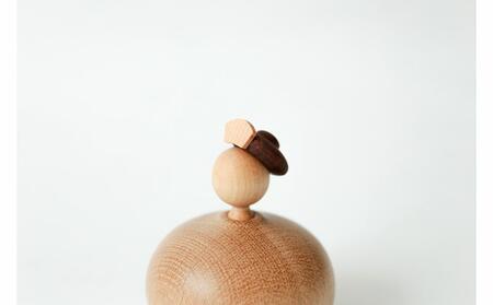旭川クラフト K-WOOD(ケイ ウッド) ひな人形 まるびな 【 国産 無垢 インテリア 木製 ナチュラル 雛人形 コンパクト 節句 ひな祭り お雛様 プレゼント 北海道 】_00781