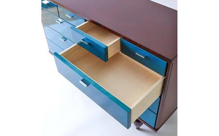 旭川家具 クリエイトファニチャー ヨッペン チェスト 【 国産 無垢 インテリア 木製 収納 スタイリッシュ キャビネット サイドボード リビング ダイニング カバ 北海道 】 _00987