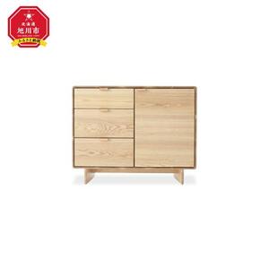 旭川家具 WOW WAO(ワオ) サイドボード パネル脚 【 国産 無垢 インテリア 木製 収納 ナチュラル キャビネット サイドボード リビング ダイニング 北海道 】 _01023