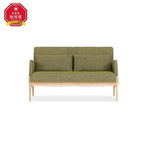 旭川家具 宮田産業 ASH(アッシュ) 2P ソファ ナチュラル色 【 国産 無垢 インテリア 木製 ナチュラル ソファ ソファー 2人掛け リビング ダイニング 北海道 】_01108