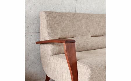 3人掛けソファ ウォールナット 旭川家具 宮田産業 国産 無垢