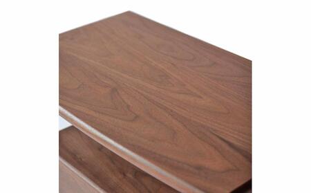 旭川家具　山室家具製作所　プロトNo.402リビングチェスト　ウォールナット 【 国産 無垢 インテリア 木製 収納 ナチュラル キャビネット チェスト リビング ダイニング 北海道 】 _01523