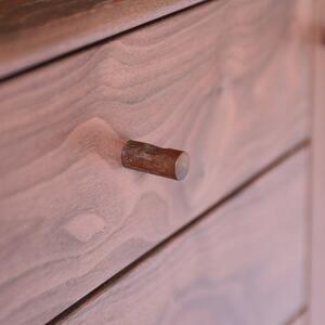 旭川家具　山室家具製作所　プロトNo.401キャビネット　ウォールナット 【 国産 無垢 インテリア 木製 収納 ナチュラル キャビネット リビング ダイニング 北海道 】 _01957