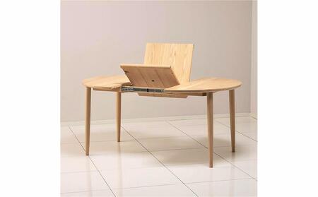 旭川家具 カンディハウス マム EXテーブルφ105 北海道タモNF_00895