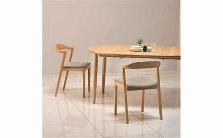 旭川家具 カンディハウス マム EXテーブルφ105 北海道タモNF_00895