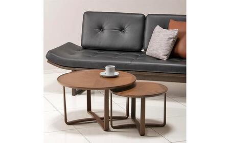 旭川家具 カンディハウス ガーベラ 丸テーブルφ70（M） ウォルナットCW_00727