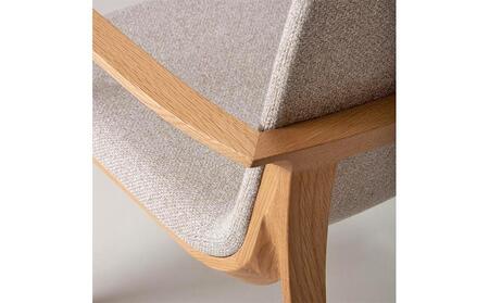 旭川家具 カンディハウス チャレンジ アームチェアー 北海道ナラNF/ブレンドLBE_00796