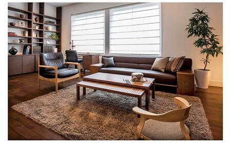 旭川家具 カンディハウス 一本技 ネストテーブルセット ウォルナットOFN_01333