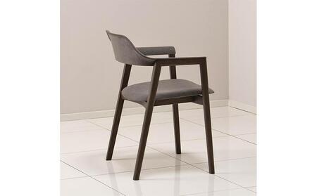 旭川家具 カンディハウス TEN アームチェアーUB(座張) 北海道タモDBR/ウルトラスエードDGY_00729