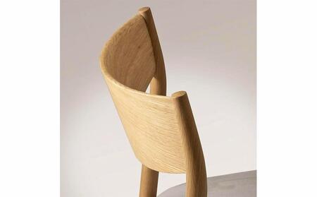 旭川家具 カンディハウス KAMUY サイドチェアー(座張) 北海道ナラNF/ウルトラスエードLGY_00739